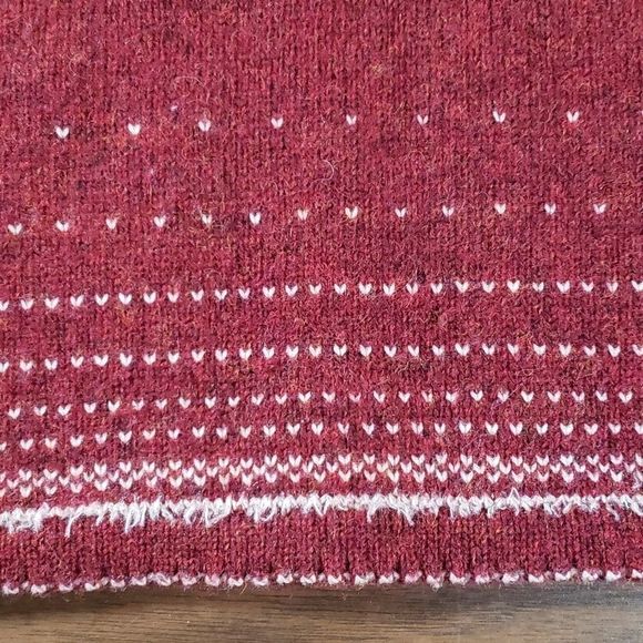 Bob Timberlake 100% Wool Beaded Flowers Floral Sweater Bell Sleeves‎ Crew Neck M - Picture 8 of 9